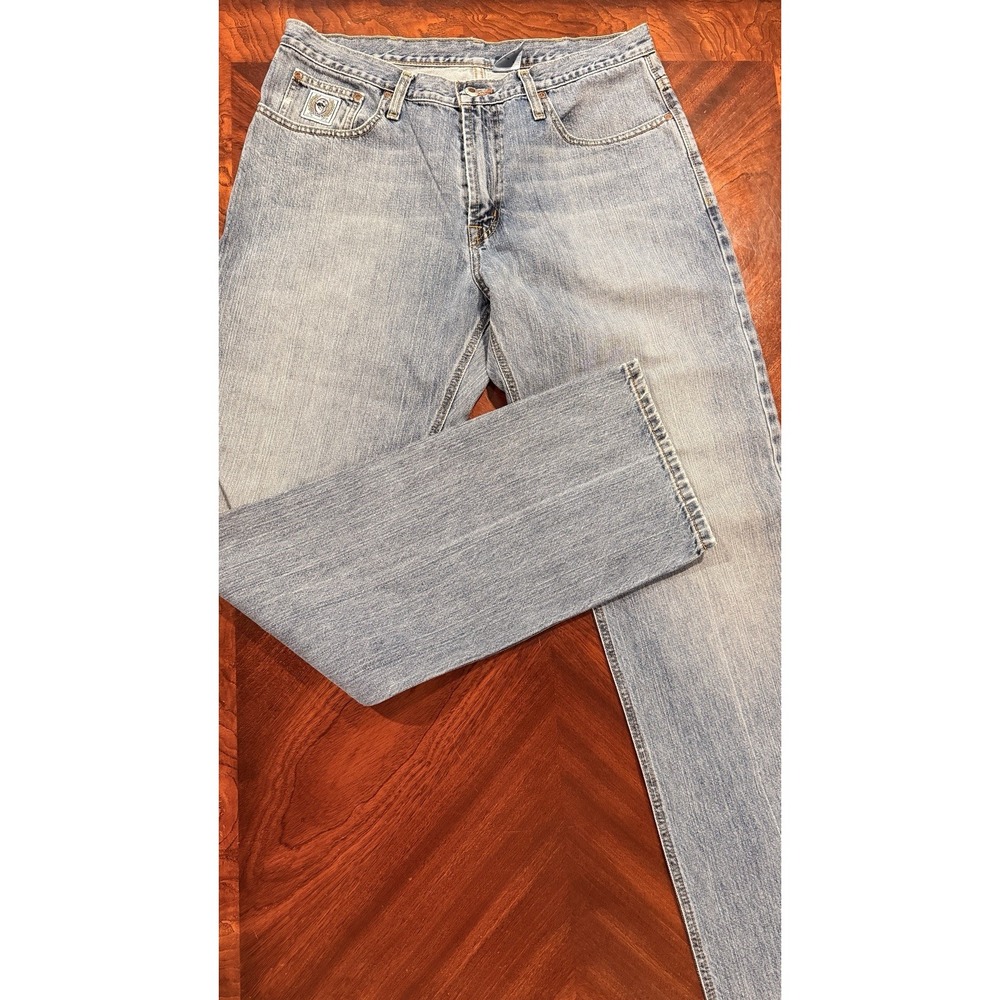 Cinch White Label Jeans Mens 35x36 Medium Wash Relaxed Fit Western Cowboy Denim